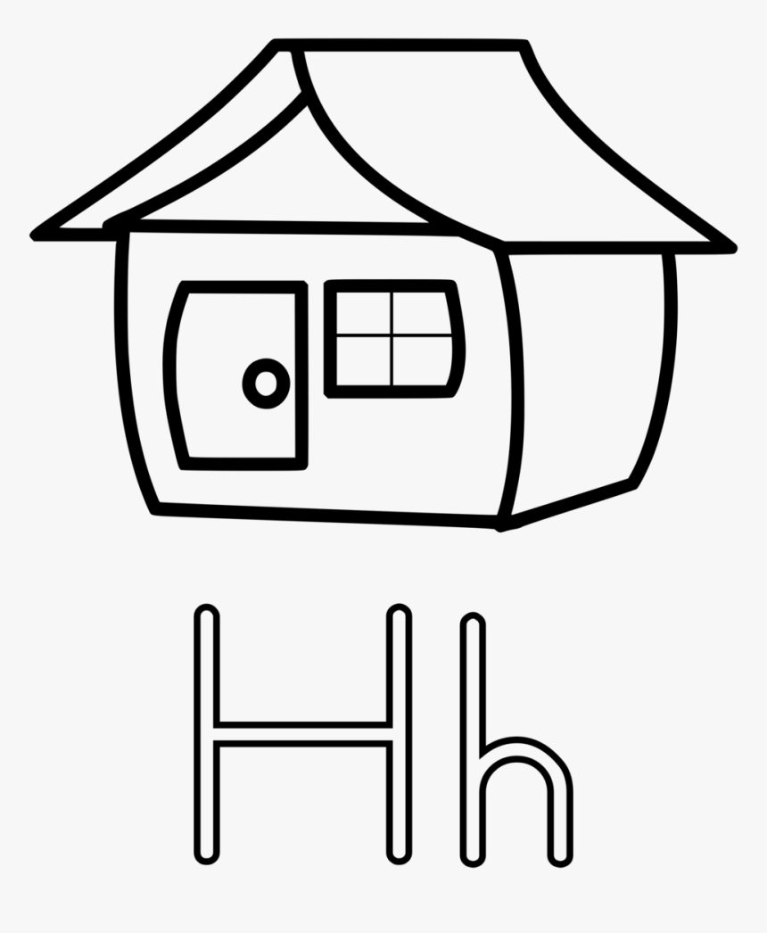 Letters - Letter H Coloring Page, HD Png Download