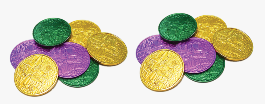 Mardi Orleans Coins Doubloon Gras In Coin Clipart - Mardi Gras Coins Png, Transparent Png