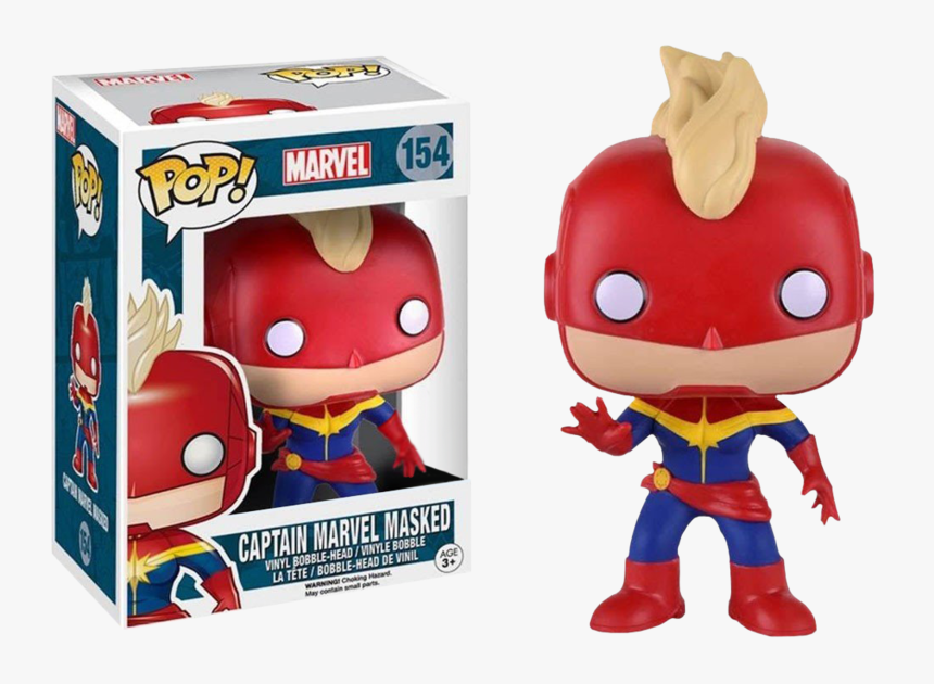 Captain Marvel Comic Funko Pop, HD Png Download