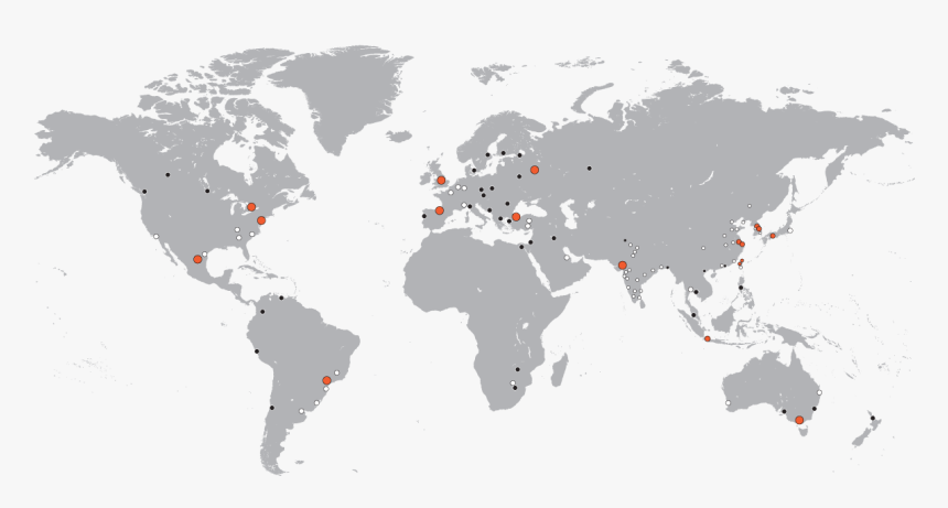 Global Map With Locations - Human Development Index 2018 Map, HD Png Download