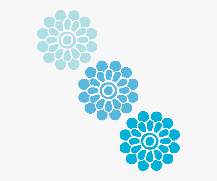 Wedding, Flower, Summer, Peony - Azul Flores Png, Transparent Png