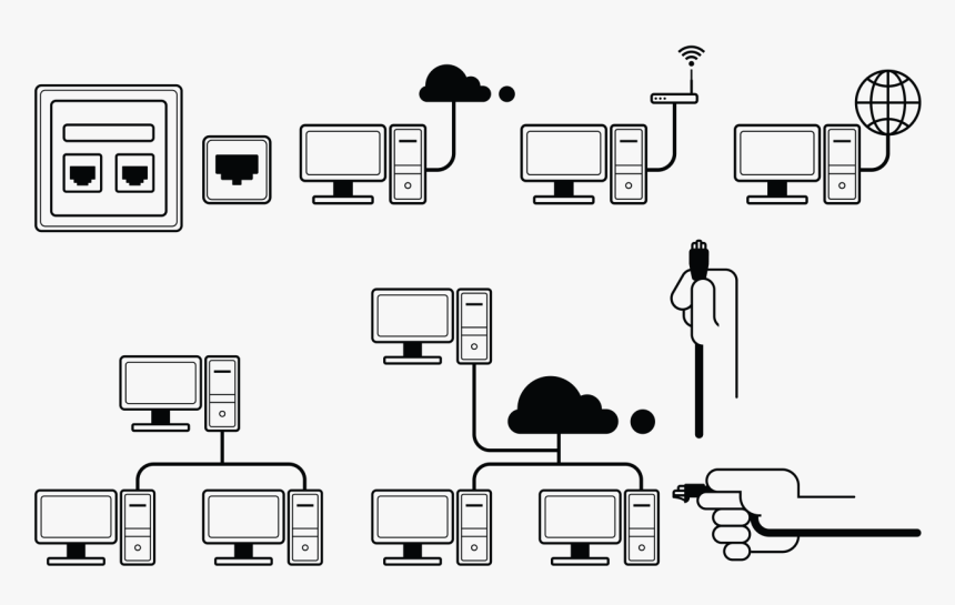 Rj45 Icons Rj45 Vector, HD Png Download
