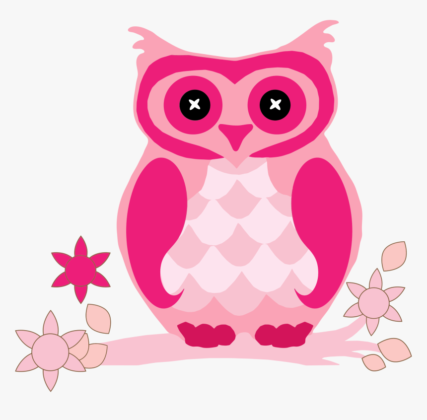 Clipart Owl Pink - Owl Pink, HD Png Download