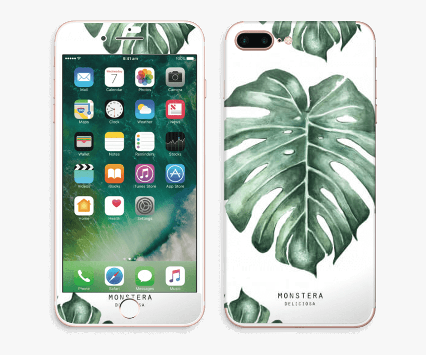 Monstera Pattern Skin Iphone 7 Plus - Model Of Iphone 7 Plus, HD Png Download