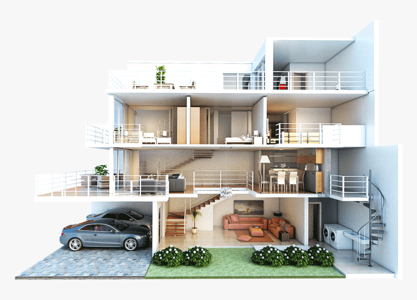 Elena-elev - Penthouse Apartment, HD Png Download