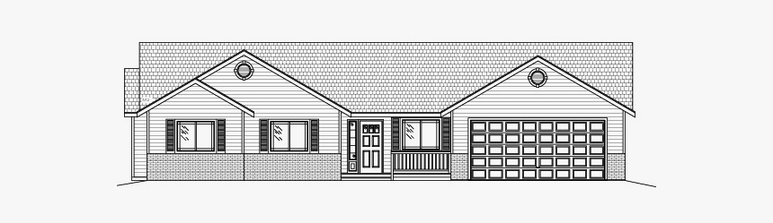 Plans2build Elevation - House, HD Png Download