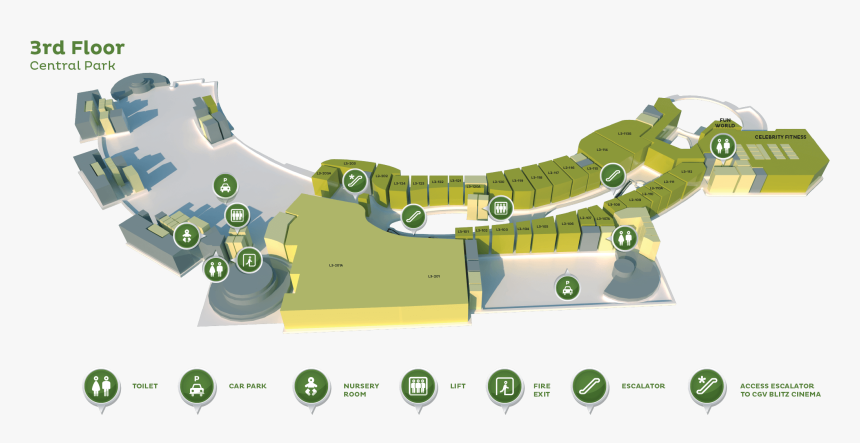 Site Plan Central Park Jakarta, HD Png Download
