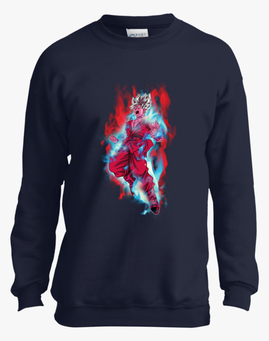 Goku Super Saiyan Blue Kaioken X10 Dragon Ball Youth - Black King T Shirt, HD Png Download
