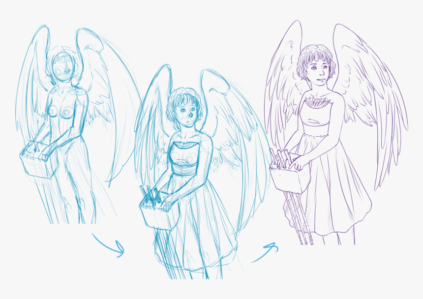 Transparent Lineart Png - Sketch, Png Download