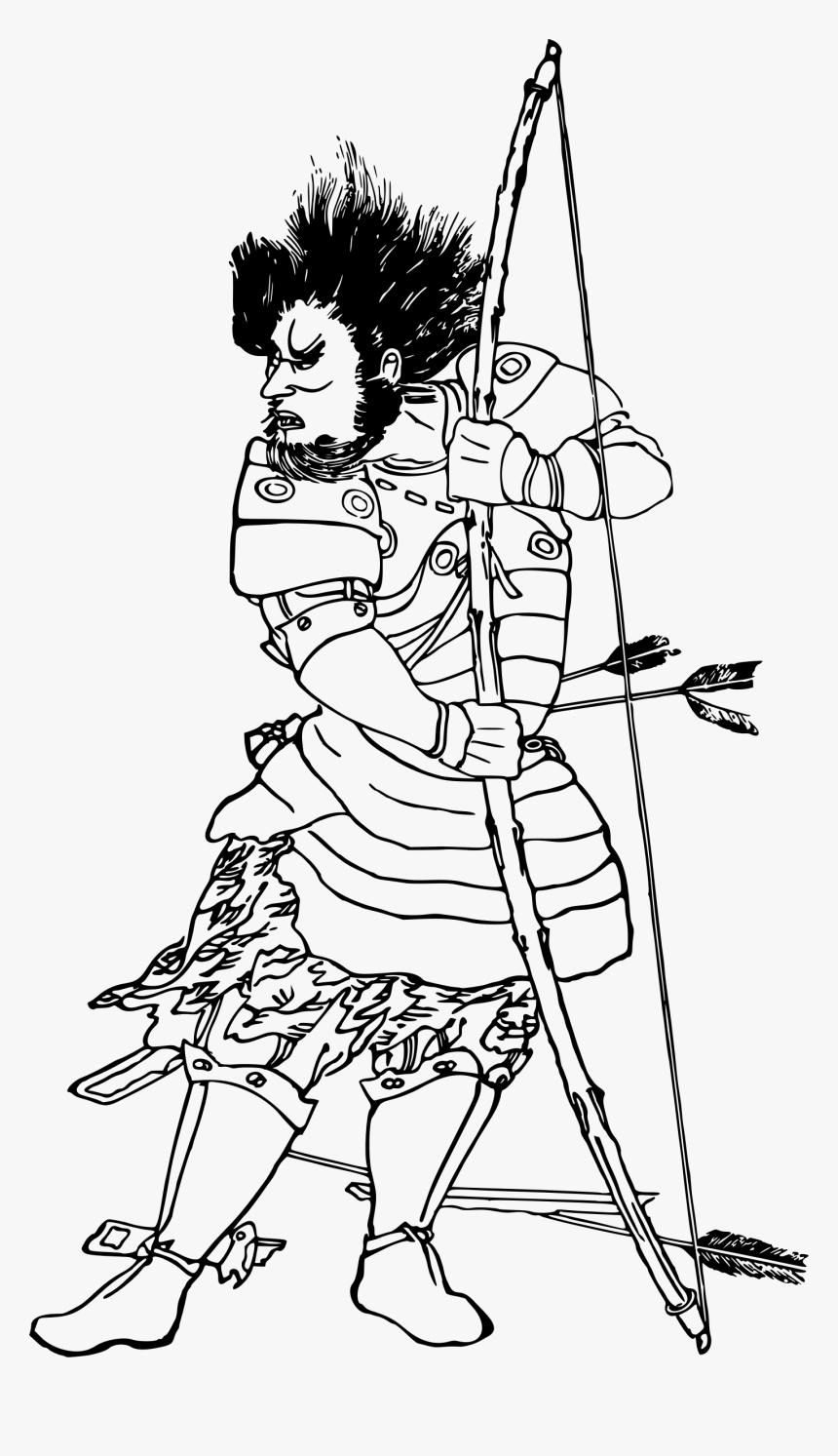 Ancient Archer Big Image - Ancient Japan Png, Transparent Png