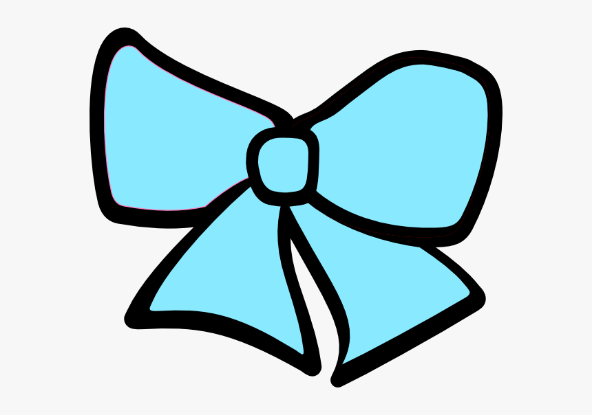 Birth Hair Bow 3 Clip Art At Clker - Blue Cheer Bow Clipart, HD Png Download