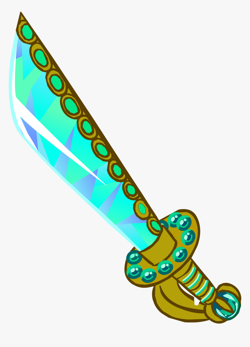 Pirates Clipart Sword - Club Penguin Sword, HD Png Download