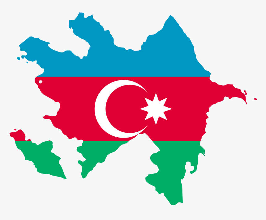 Outline Transparent World Map B1b,black Outline World - Azerbaijan Flag Map, HD Png Download