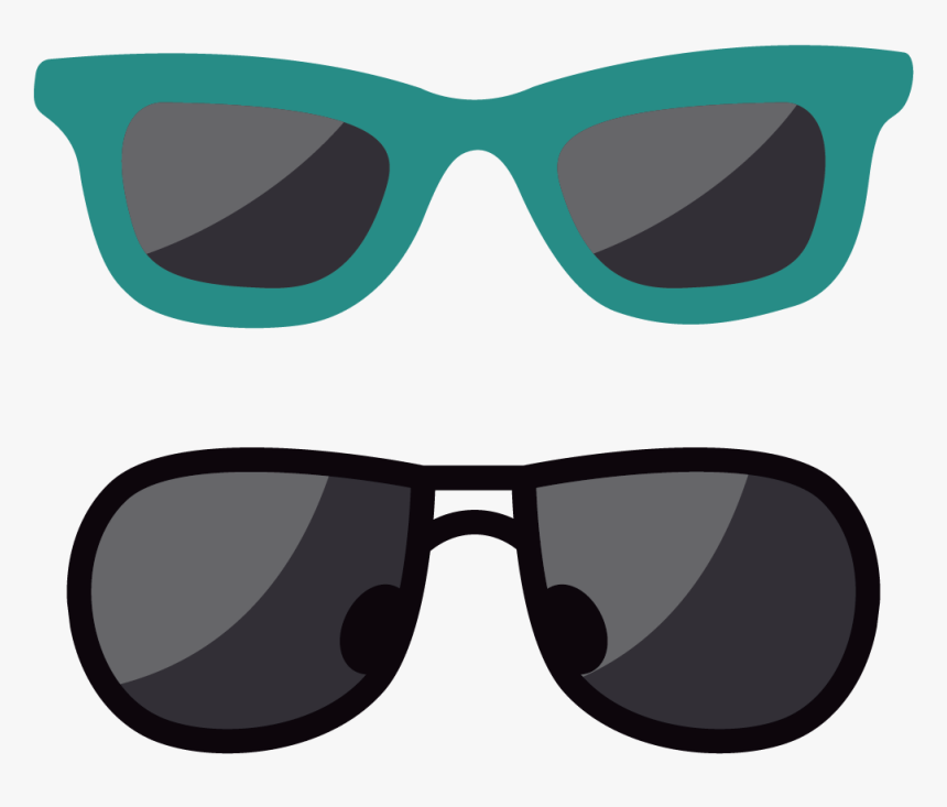 Vector Black Animation Sunglasses Free Download Png - Lentes De Sol Dibujo, Transparent Png