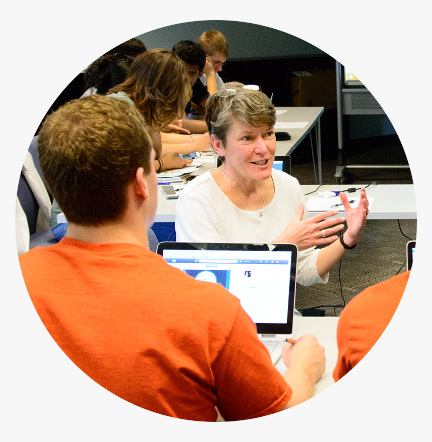 An Instructor Directs A Group Of Students - Output Device, HD Png Download
