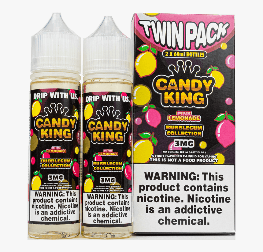 Candy King Twin Pack Pink Lemonade, HD Png Download