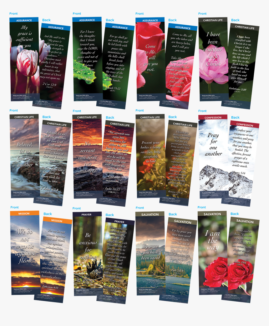 Bible Verse Bookmarks Variety Pack Of 60, HD Png Download