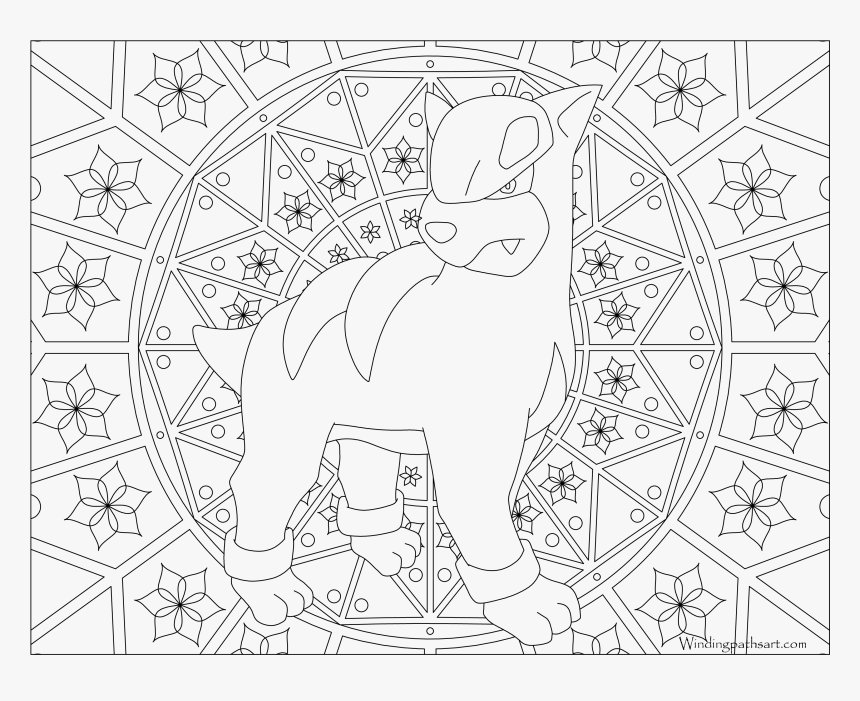 Pokemon Adult Coloring Page, HD Png Download