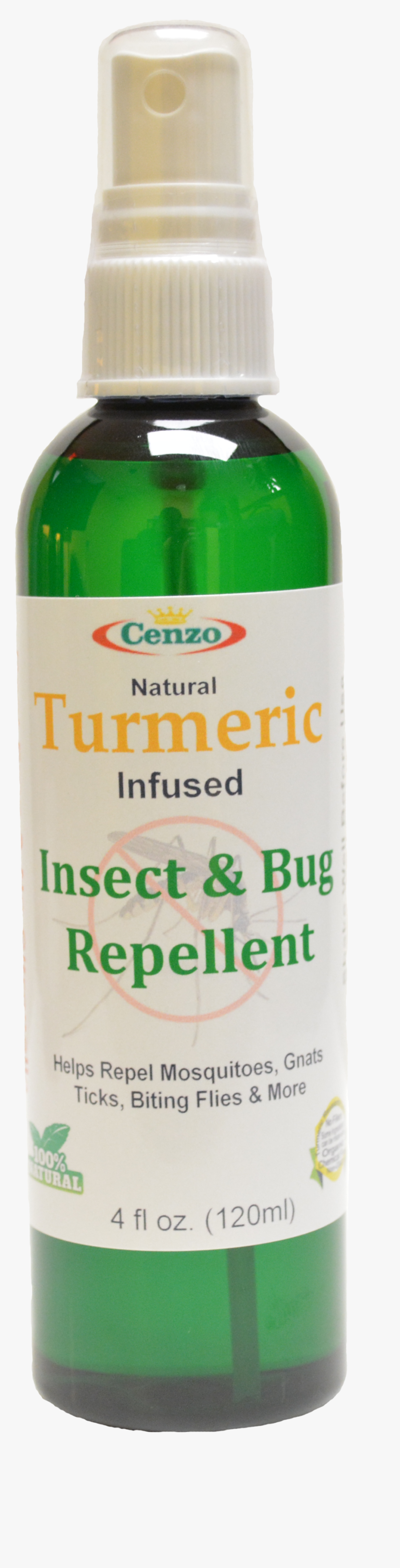 Turmeric Bug & Insect Repellent 100% Natural - Glass Bottle, HD Png Download