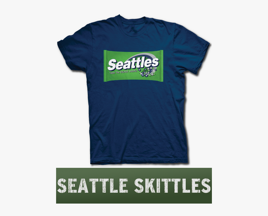 Seattle Seahawks Skittles T Shirt - Chicago Blackhawks, HD Png Download