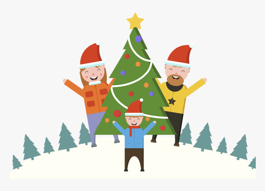Family Christmas Tree Png, Transparent Png