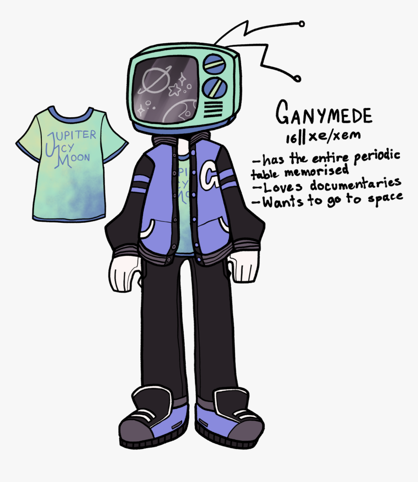 Ganymede - Cartoon, HD Png Download