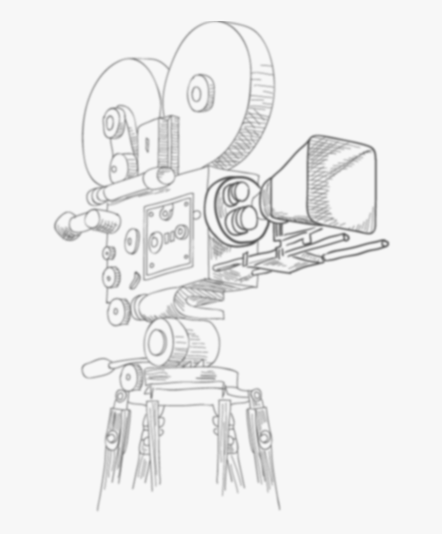 Sketch Of Shooting Camera, HD Png Download