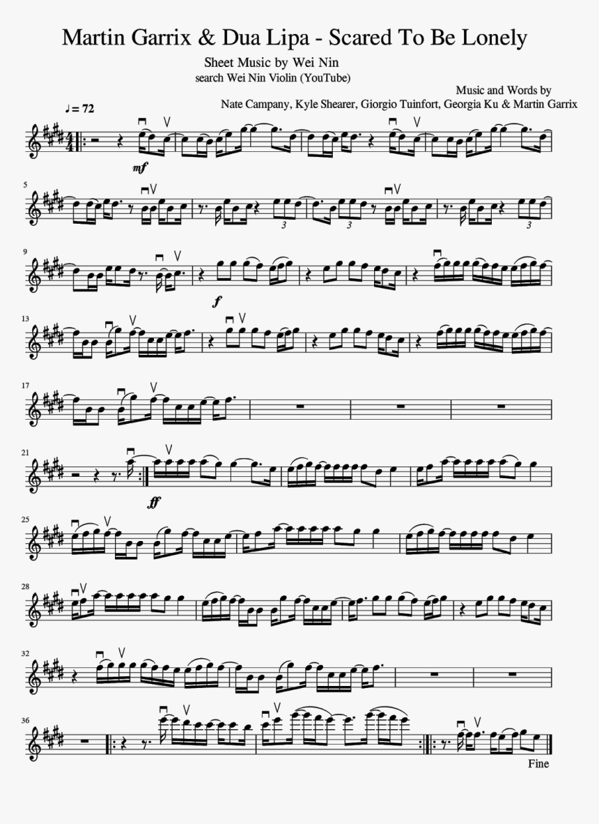 Zen Zen Zense Violin Sheet, HD Png Download