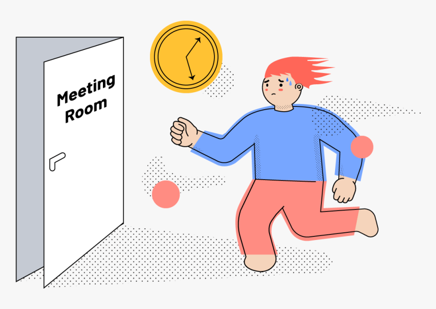 Person Running To A Business Meeting - Toss A Bocce Ball, HD Png Download