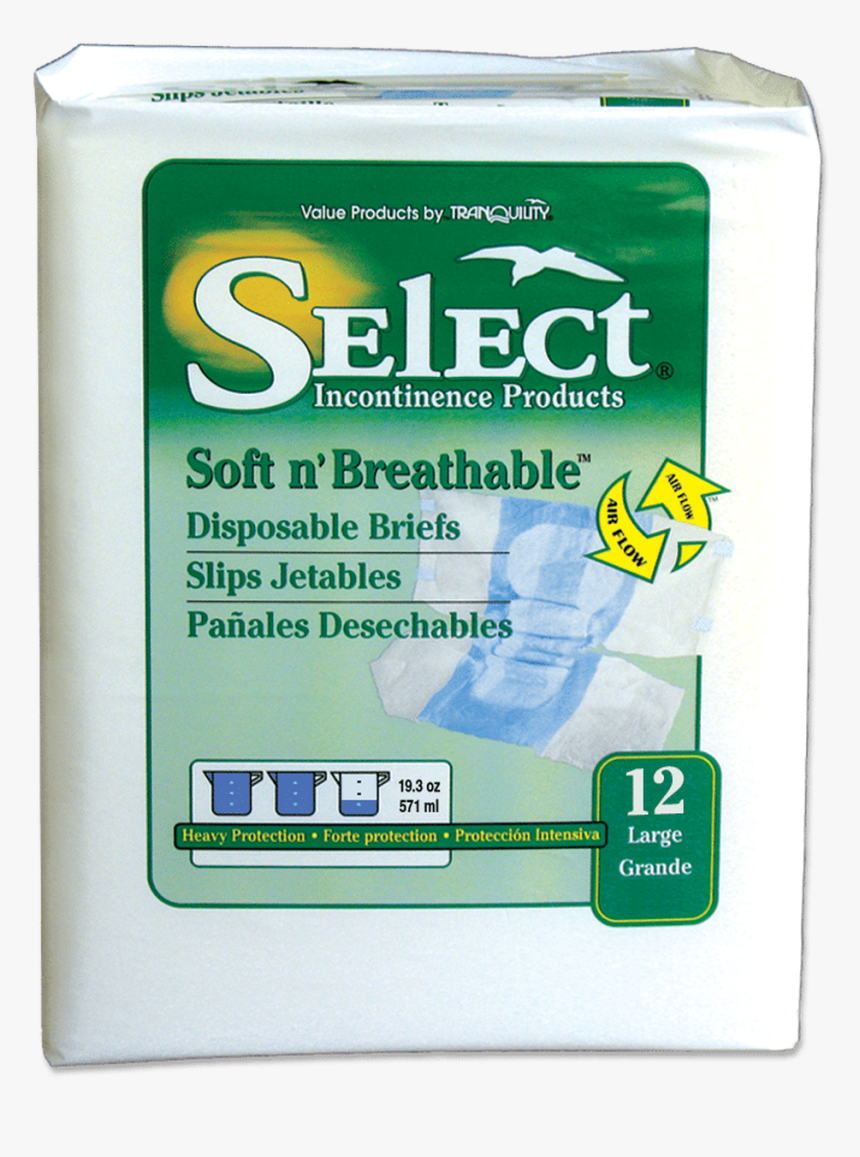 Select Soft N - Select Disposable Brief, HD Png Download