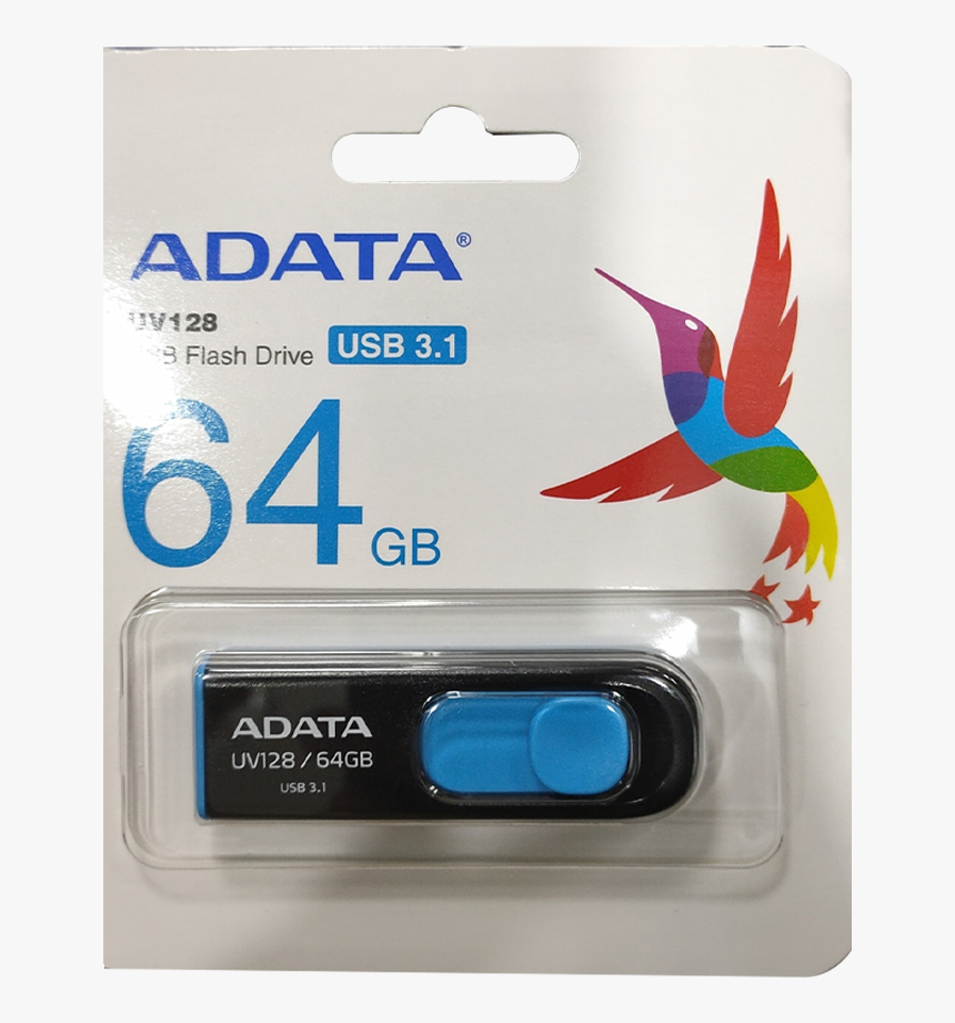 Thumb - Adata Uv128 64gb Usb 3.1, HD Png Download