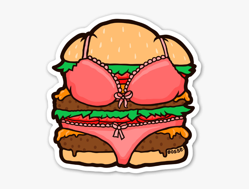 Bikini Burger Sticker - Sexy Cheeseburger, HD Png Download