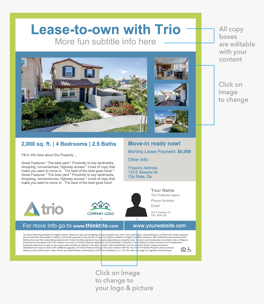 Listing Flyer Template - Brochure, HD Png Download