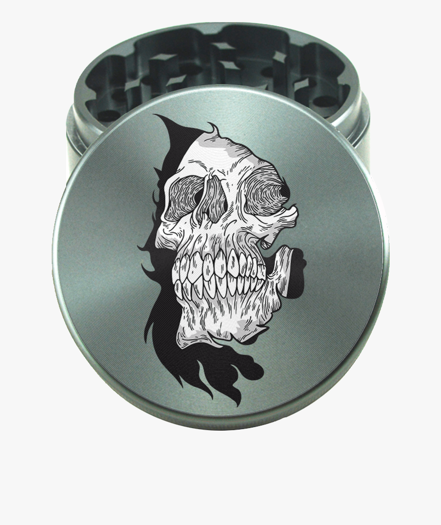 Hopeful Skull Grinder - Silver, HD Png Download