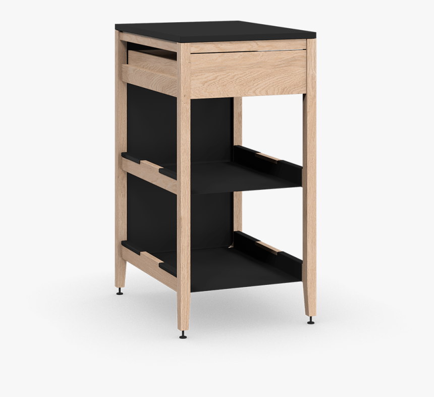 Coquo Radix White Oak Solid Wood Modular 2 Shelves - Table Avec Rangement, HD Png Download