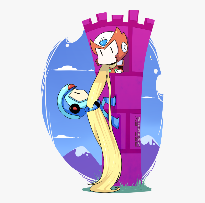 Mega Man Rapunzel, HD Png Download