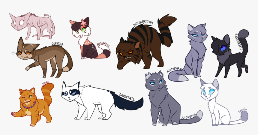 Cat Designs - Unique Warrior Cat Designs, HD Png Download