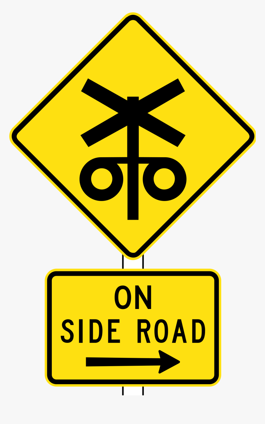 Railway Level Crossing Ahead Sign, HD Png Download