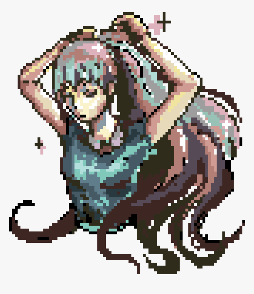 Unfinished ~ Ponytail - Illustration, HD Png Download