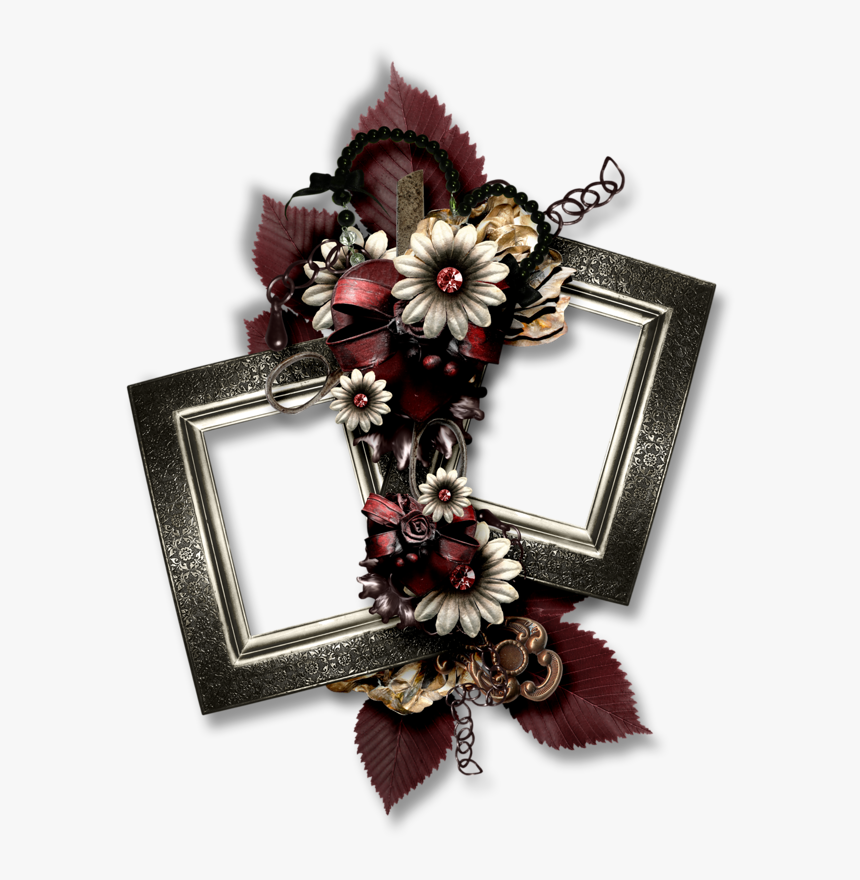 Cadres Et Bordures - Cadres Maroon Frame Png, Transparent Png