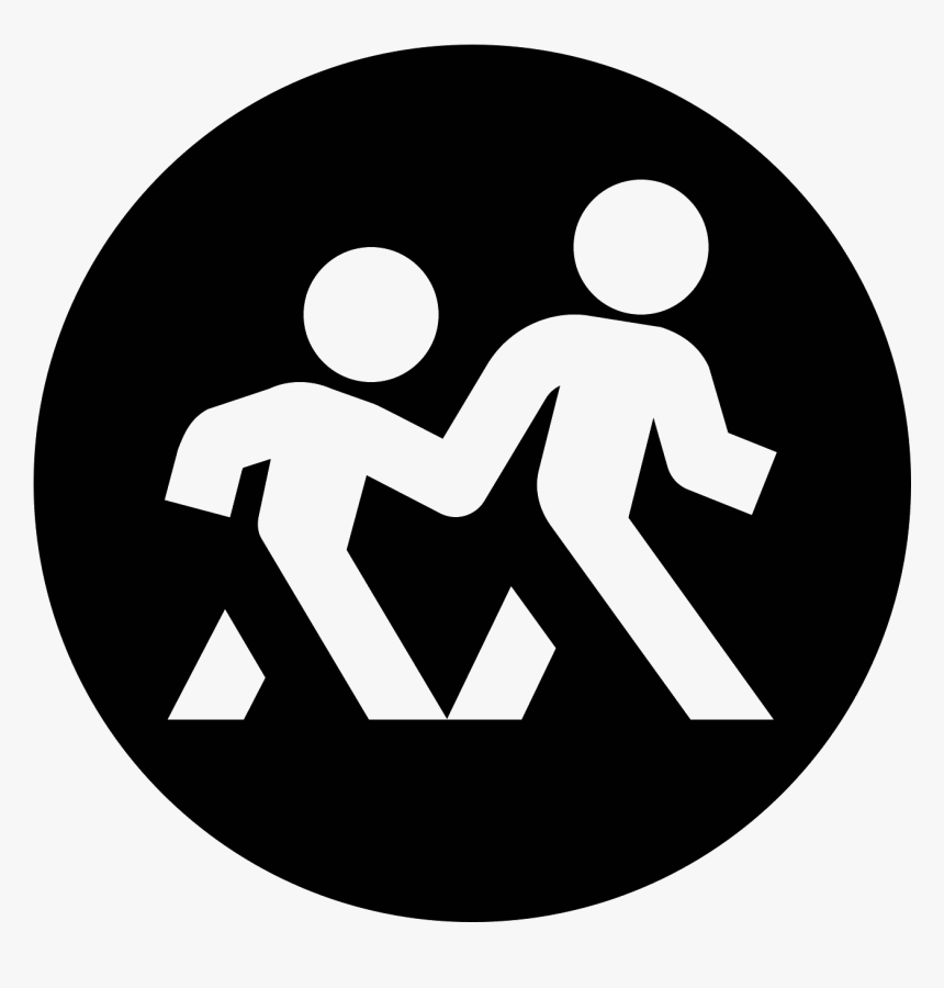A Logo Of Two Humanoid Figures, One Large, One Small, - Angry Black Face Emoji, HD Png Download