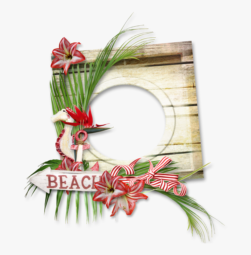 Beach Christmas Photo Frames, HD Png Download