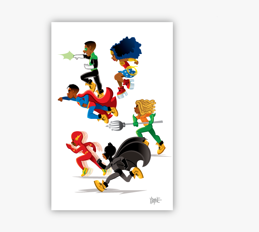 Xpayne Prints Justiceleague - Cartoon, HD Png Download