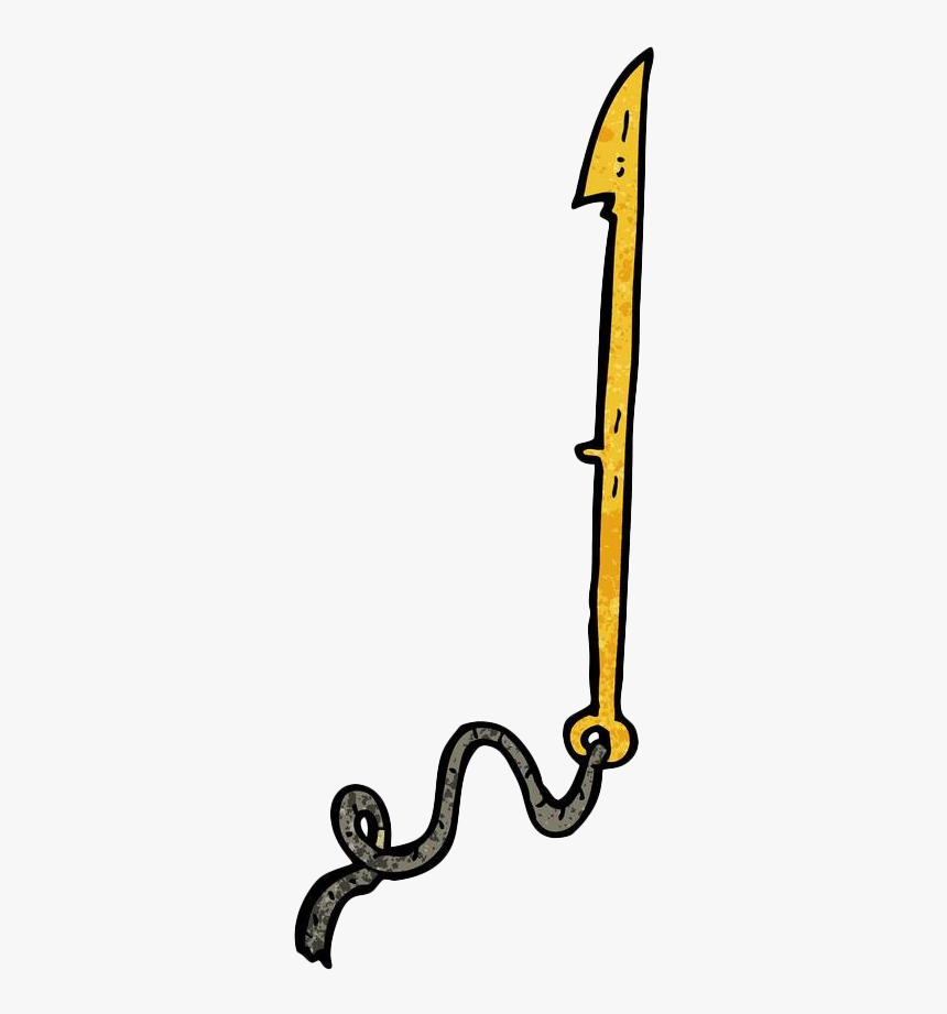 Spear Clipart Gold - Harpoon Clipart Transparent Background, HD Png Download