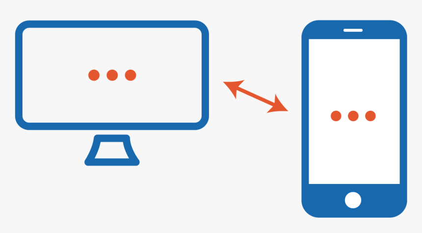 Graphic Image Of Cell Phone And Computer Representing, HD Png Download