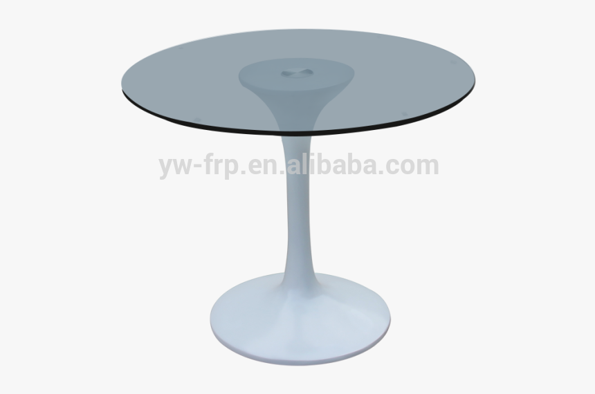 Tulip Circular Table With Glass Top With Coffee Or - Mesa De Vidrio Circular, HD Png Download