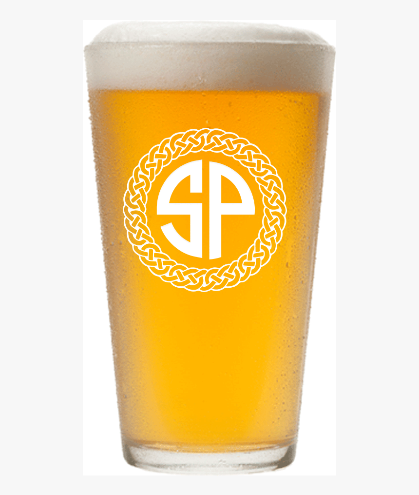 Personalized Celtic Circle Two Letter Monogram Pint - Pint Glass, HD Png Download