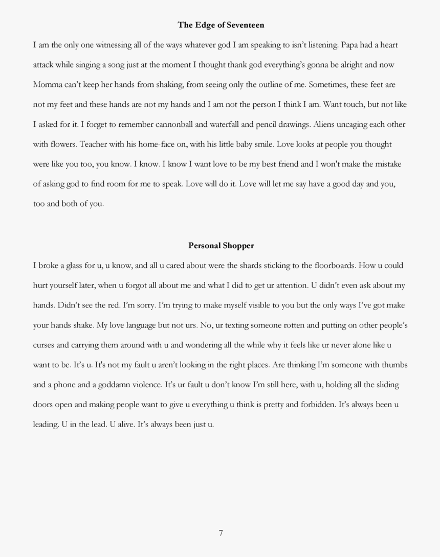 The Edge Of Seventeen I Am The Only One Witnessing - Job Letter From Employer, HD Png Download