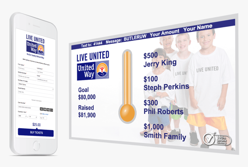 Live And Digital Fundraising Events - United Way, HD Png Download