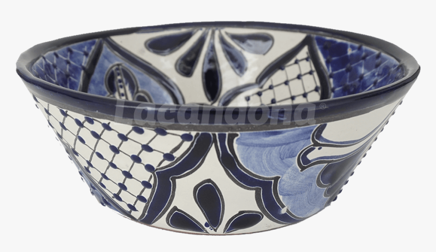 Talavera Pozolero Dish - Blue And White Porcelain, HD Png Download